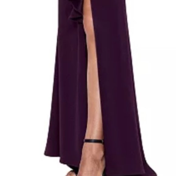 Petite Ruffled Ruched Gown - Picture 3 of 3